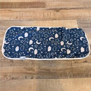 Copper Pearl Navy Moon & Stars Burp Cloth